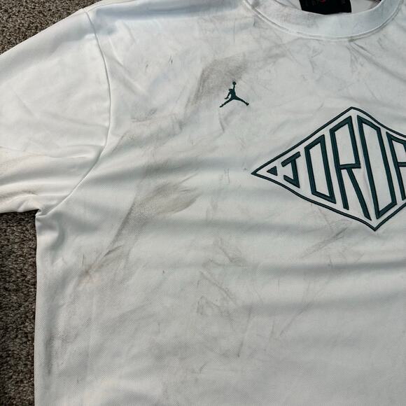NIKE Men's Jordan Essentials Short-Sleeve Top Size XXL In White - Picture 7 of 14